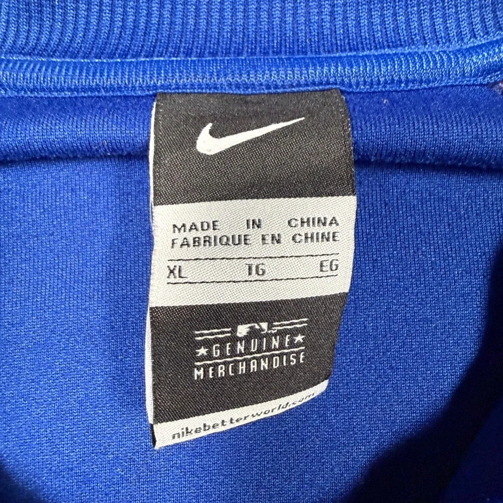 Vintage Y2K‎ Nike Chicago Cubs Track Jacket Womens XL Blue Full Zip MLB Sporty